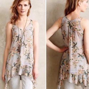 Anthropologie Floral Tunic (XS, NWOT)
